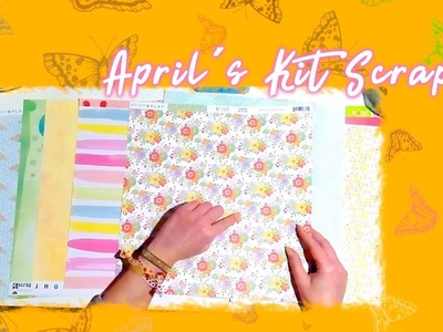 Scrapbook kit  Abril - Juntando nuevo con viejo + acuarelas.