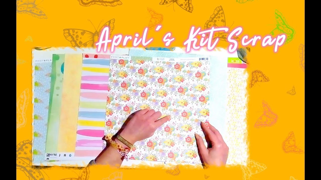 Scrapbook kit  Abril - Juntando nuevo con viejo + acuarelas.