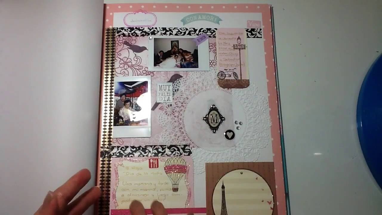Smash Book Casero, te muestro mis primeras paginas. Scrapbooking