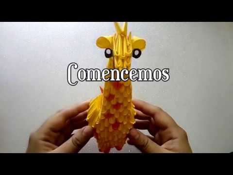 Tutorial Jirafa Origami 3D