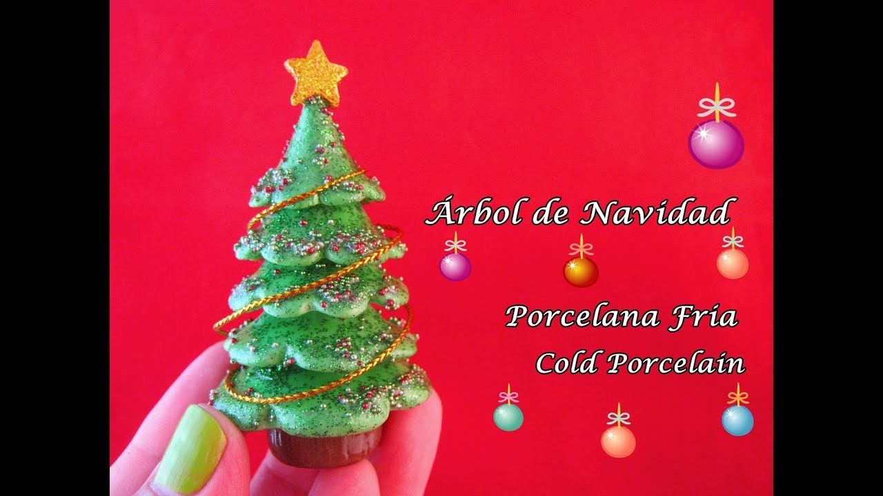 Árbol de Navidad en Porcelana Fria. Cold Porcelain