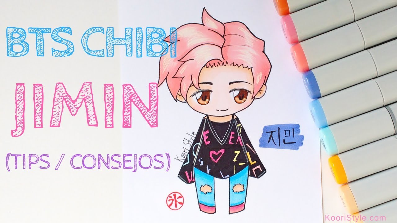 【BTS CHIBI】 Dibujando A JIMIN + Consejos ♥! (ENG.ESP)