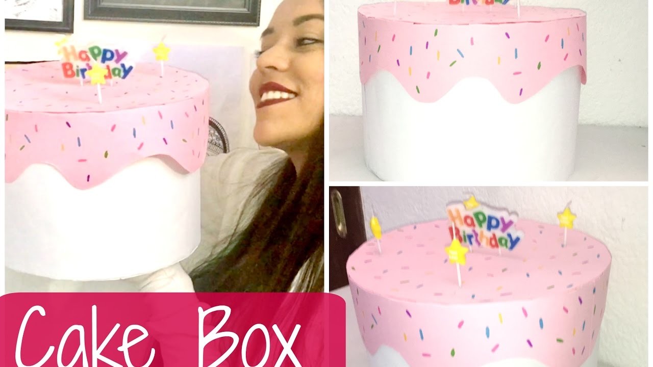 Cake Box Haz una caja en forma de Pastel - Brenda PE