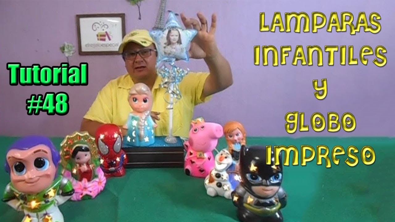 Centro de Mesa Recuerdo Frozen Elsa Personajes Infantiles Globo personalizado y Lampara