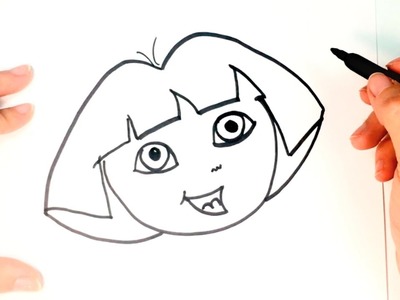 Cómo dibujar a Dora La Exploradora paso a paso | Dibujo fácil de Dora La Exploradora