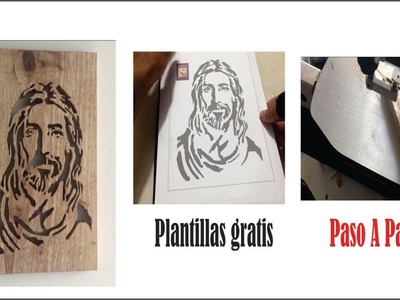 Como Hacer cuadro jesus calado, artesania en madera sierra de marqueteria tutorial makita tips????