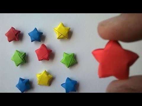 Como hacer estrellitas de papel - How to make paper stars