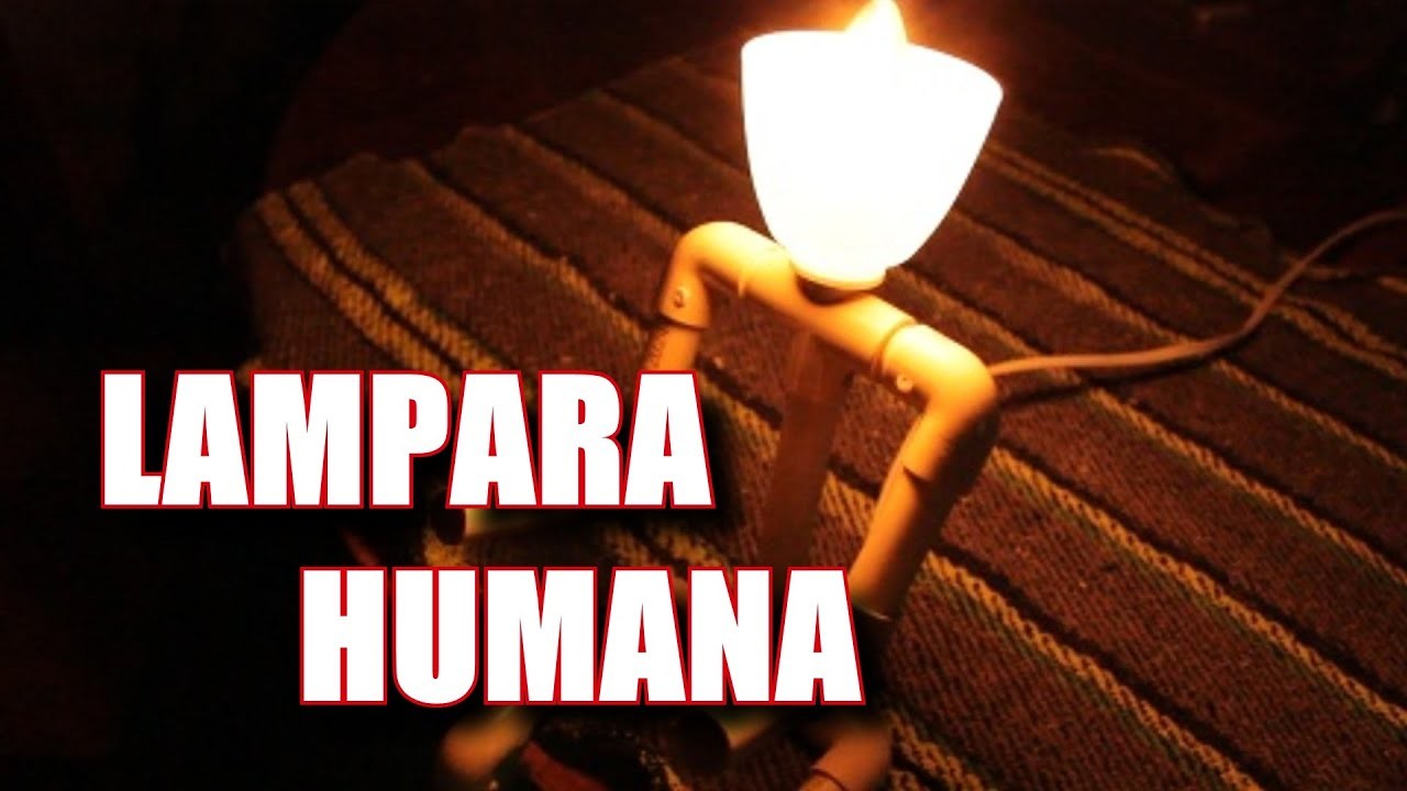 Como hacer lampara en forma humana facil