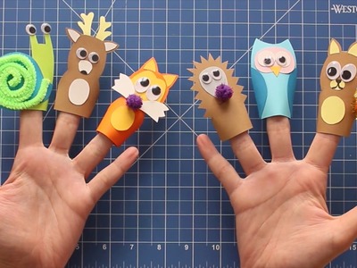 Cómo hacer marionetas de mano con cartulinas | Manualidades para niños | Fixokids!