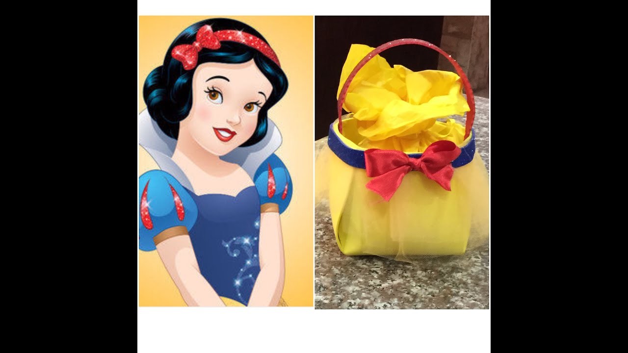 Como hacer un dulcero facil Blanca Nieves, birthday bag Blanca Nieves