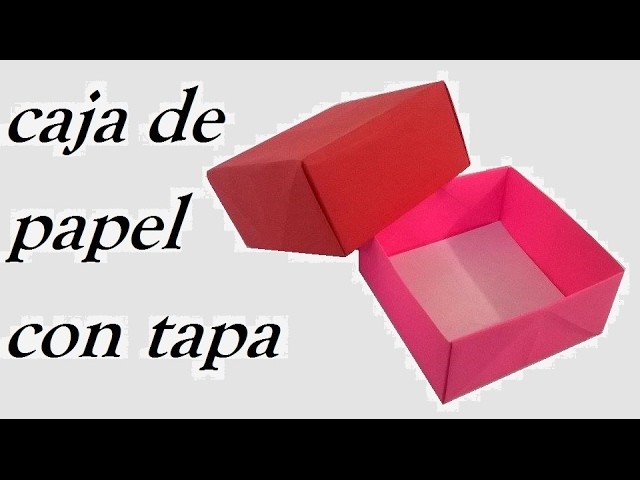 COMO HACER UNA CAJA DE PAPEL ¡muy facil! (Audio Español) - Origami box