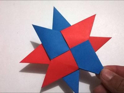 Como hacer una Estrella Ninja Doble de papel - origam Paper Double Ninja Star