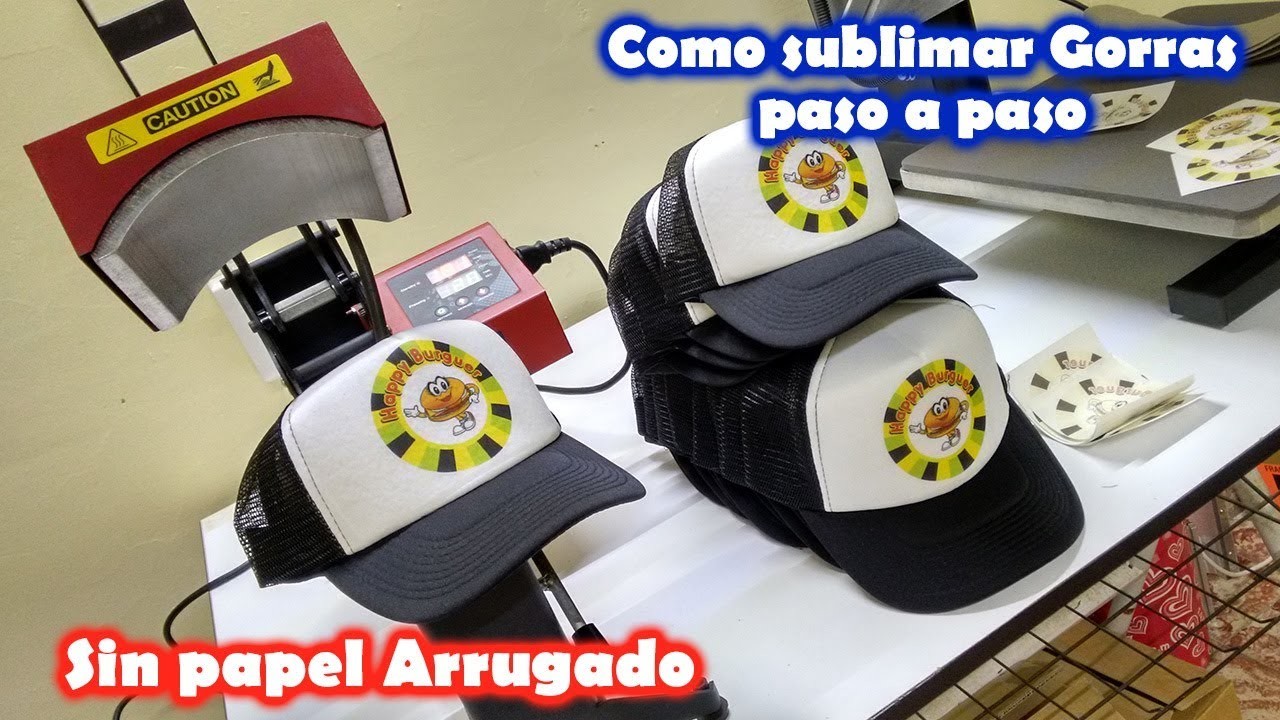 Como sublimar gorras  paso a paso