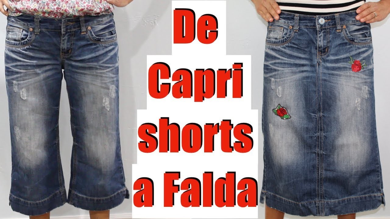 De Capri Shorts a Falda con Parche