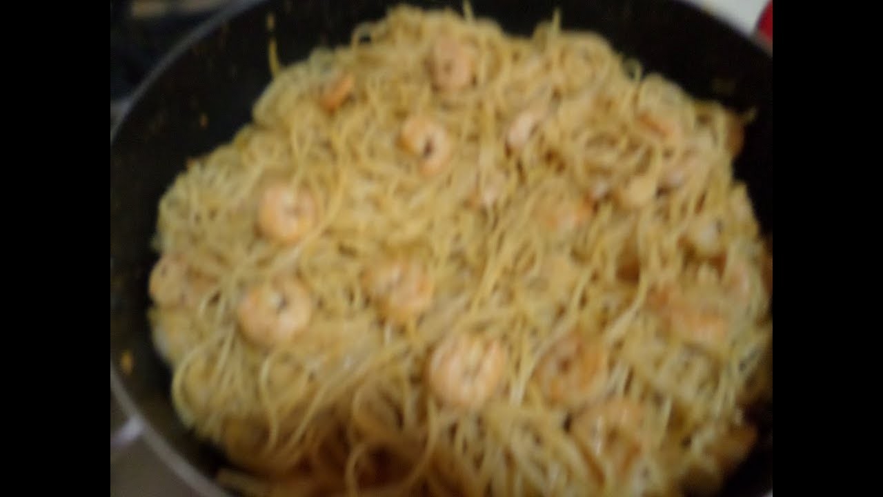Espagueti con Camarones Chipotle