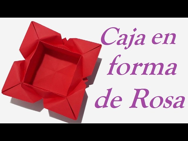 ★Fantastica Caja de papel en forma de Rosa★ - Paper flower box
