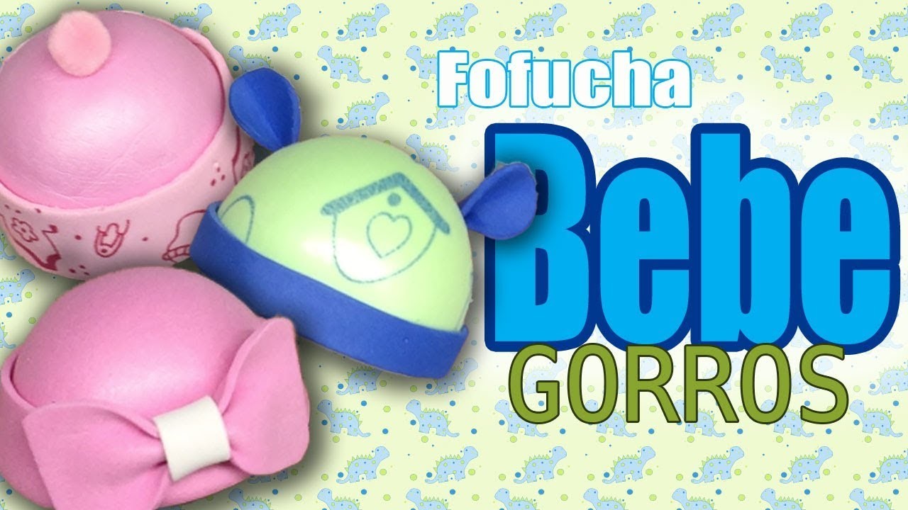 Gorros para fofucha bebe (3 estilos) - Baby fofucha hats (3 styles)