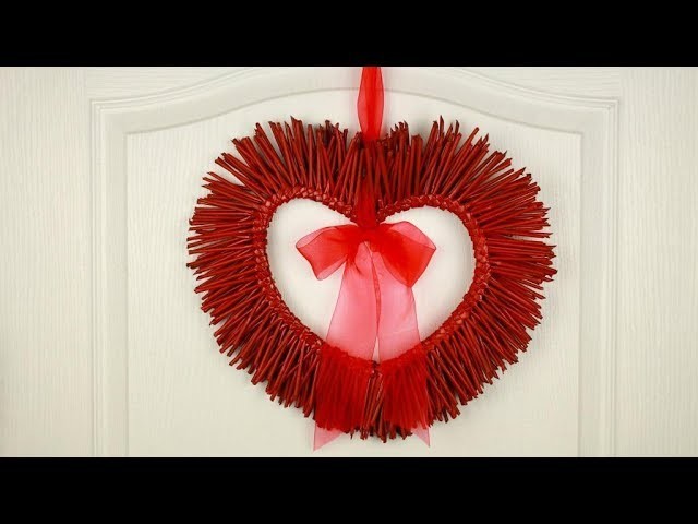 Guirnalda de San Valentín en forma de corazón