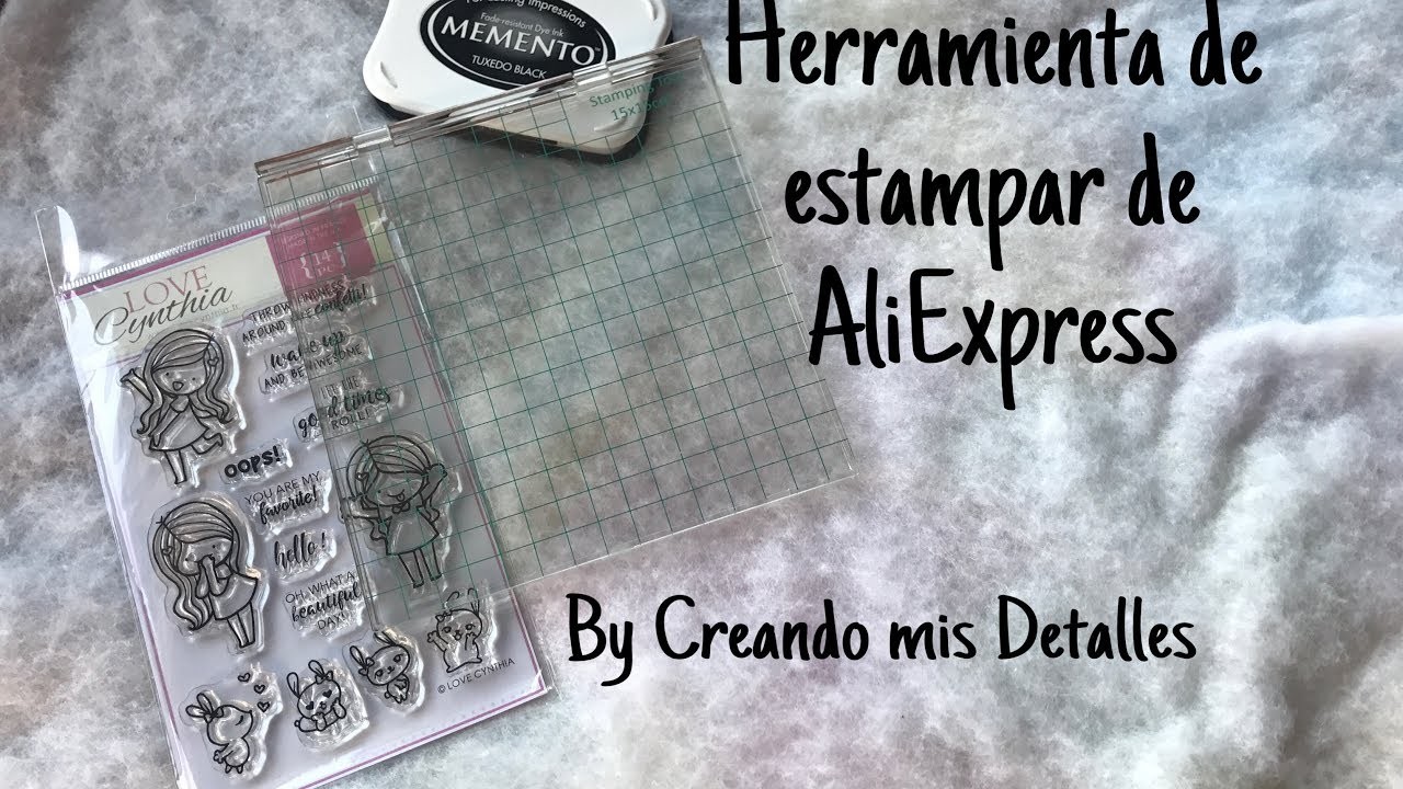 Herramienta de estampación para sellos de AliExpress (stamping tool)