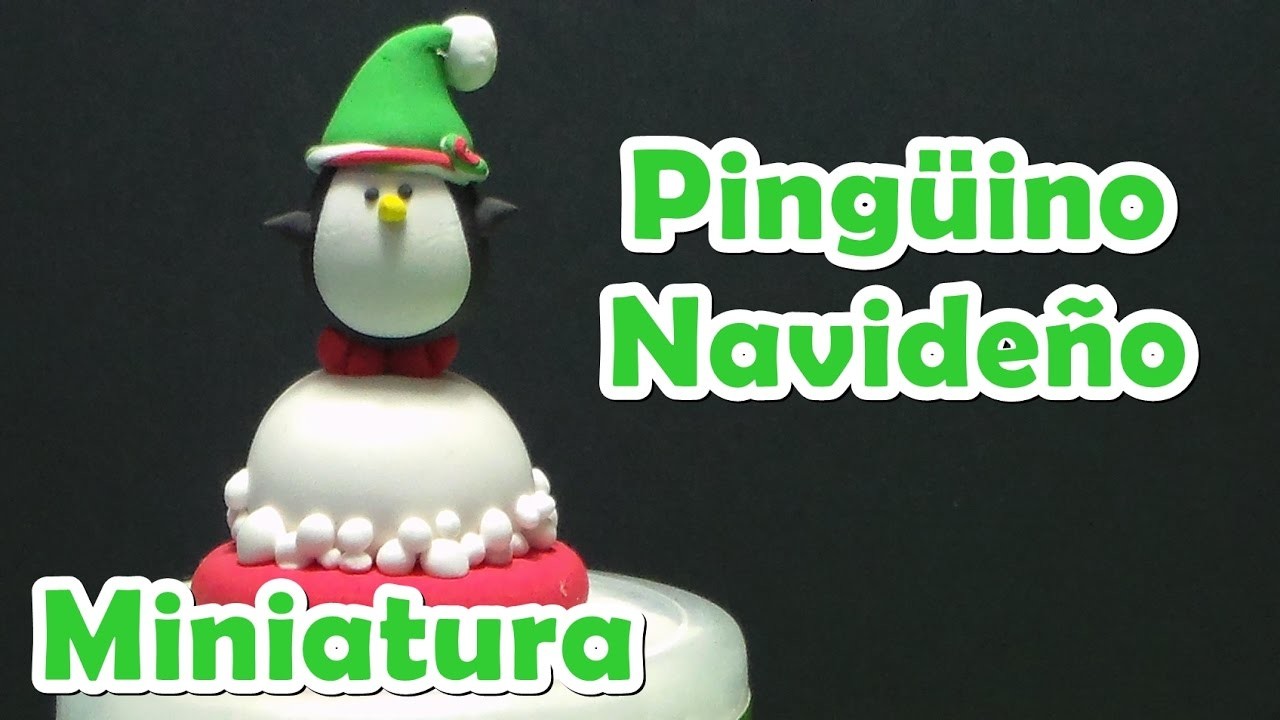 Inspiracion Pingüino navideño (Miniatura) Foamy Moldeable
