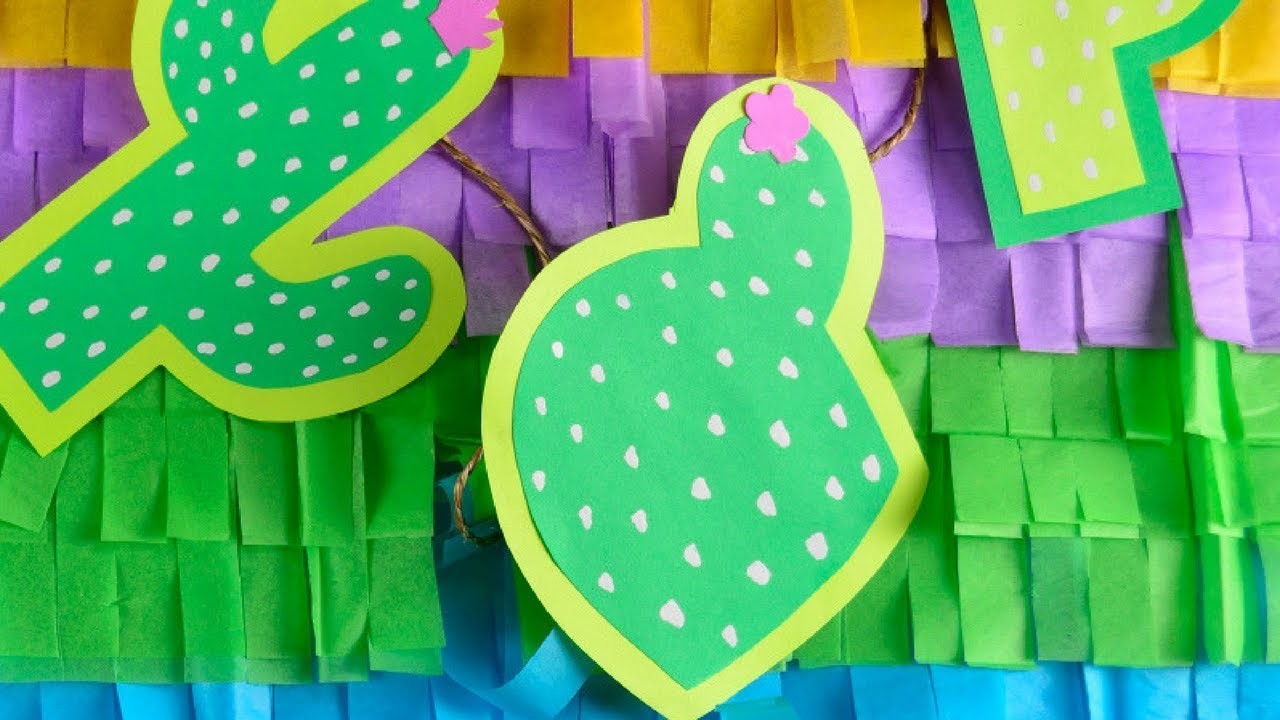 Manualidad Guirnalda de Cactus | Decoración para Fiestas