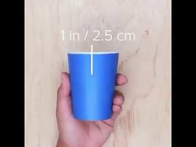Mira lo que se puede hacer con un simple vaso de plastico