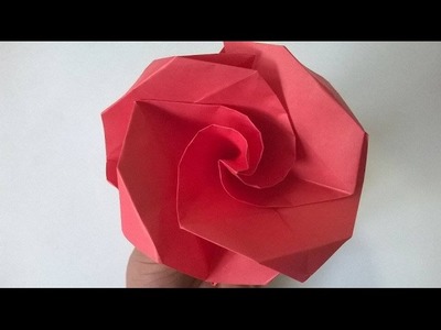 Origami Rosa de papel (Audio Español) - origami paper rose