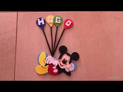 2  Manualidades de Mickey Mouse de goma eva