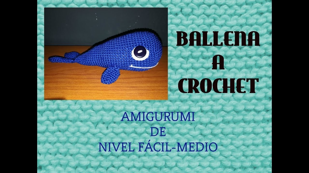 Ballena amigurumi