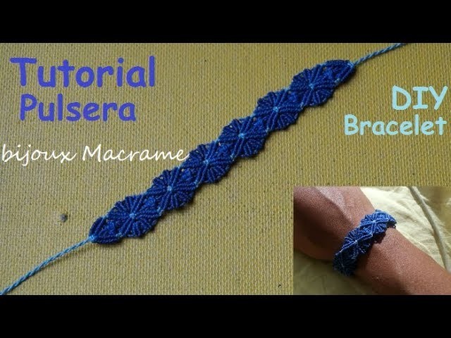 BijouX Macrame - Tutorial n#8 Pulsera. DIY Bracelet macrame