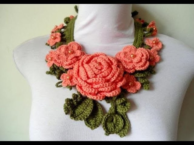 Como Hacer Collar de Mujer en Crochet