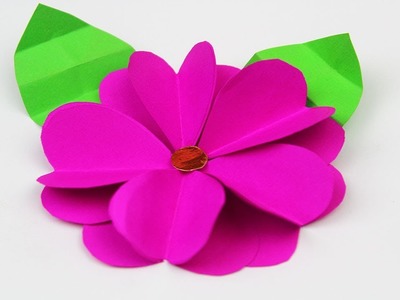 Como hacer flores de corazones de papel. faciles y bonitas