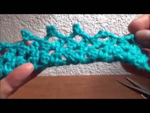 Como hacer una puntilla a crochet, muy sencilla