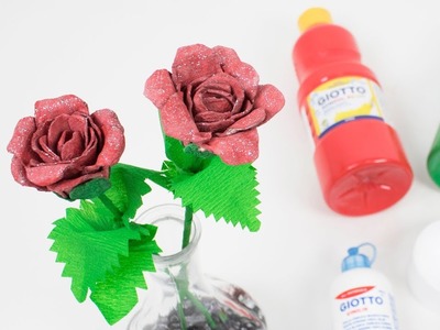 Cómo hacer una rosa con una huevera | Manualidades para regalar