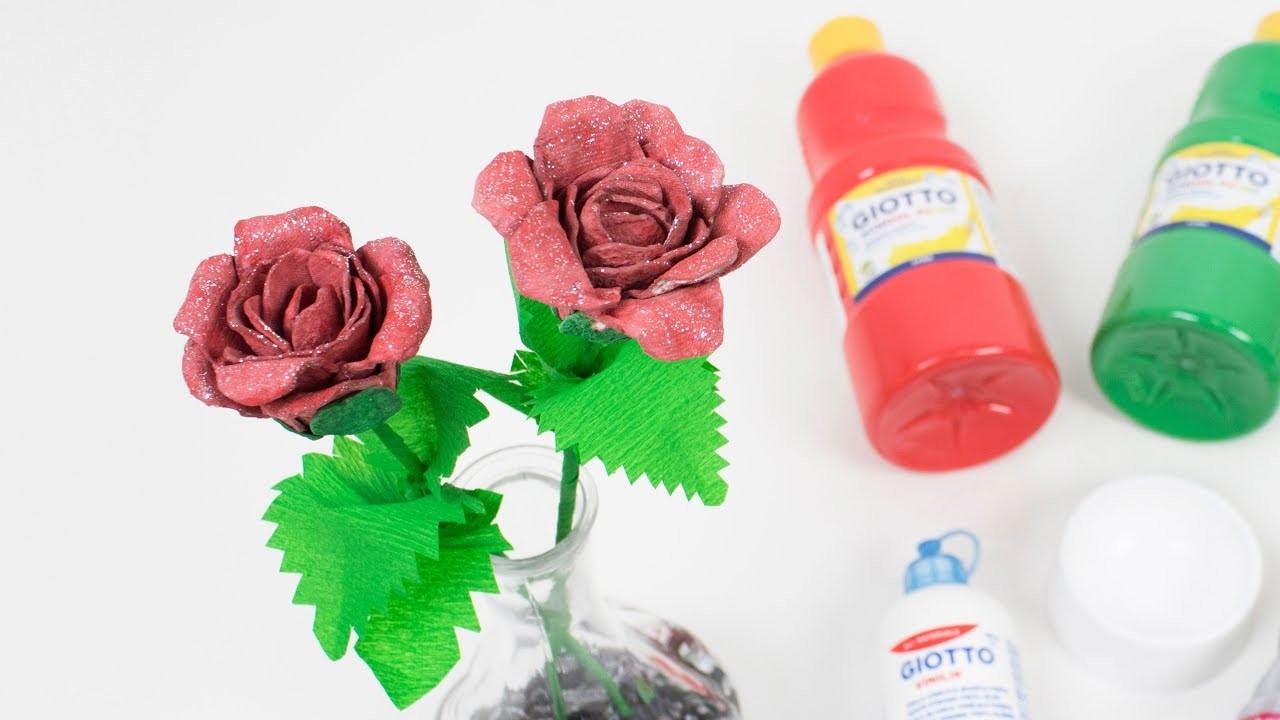Cómo hacer una rosa con una huevera | Manualidades para regalar