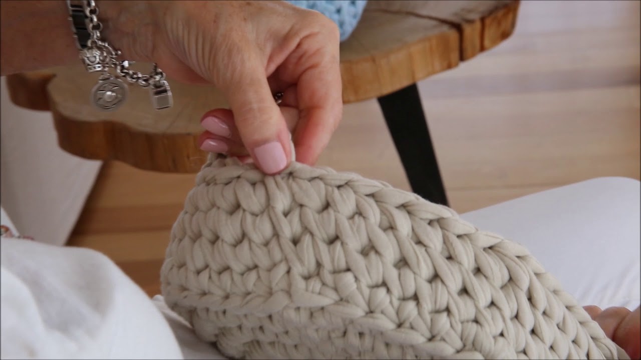 Crochet con Totora - Cómo tejer Manijas