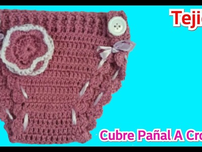 Crochet: Cubre Pañal Tejido A Ganchillo - Manualidades La Manita Felíz