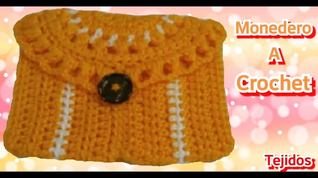 Crochet: Monedero Tejido En Una Tira - Manualidades La Manita Felíz