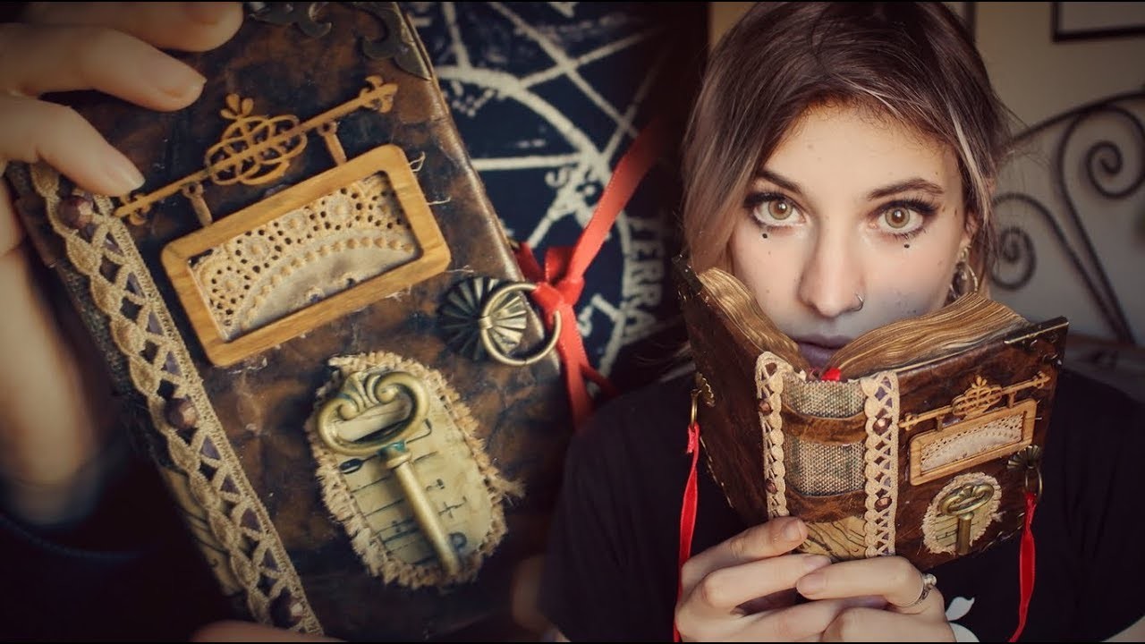 DIY Convertir una LIBRETA en un LIBRO ANTIGUO. GRIMORIO | Cuero falso