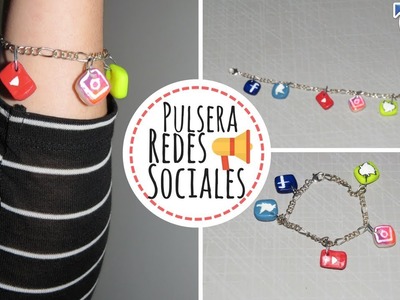 DIY: Pulsera de Redes Sociales | Porcelana Fría | Facebook, Instagram, Twitter, YouTube, Snapchat