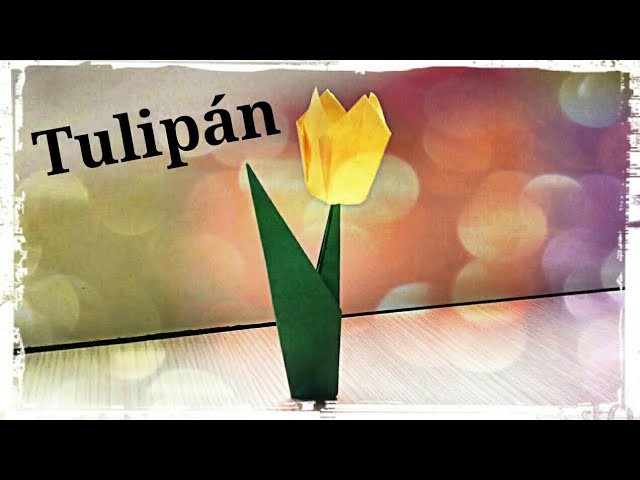 Flor de Papel (Tulipán) - Origami
