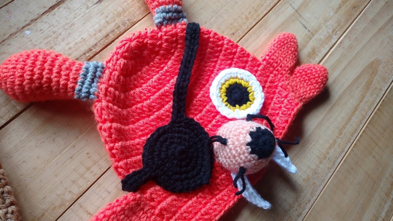 Gorro zorro o zorrito Foxy (Five nights at Freddy's) Tejido a crochet - Paso a paso Prt: 2