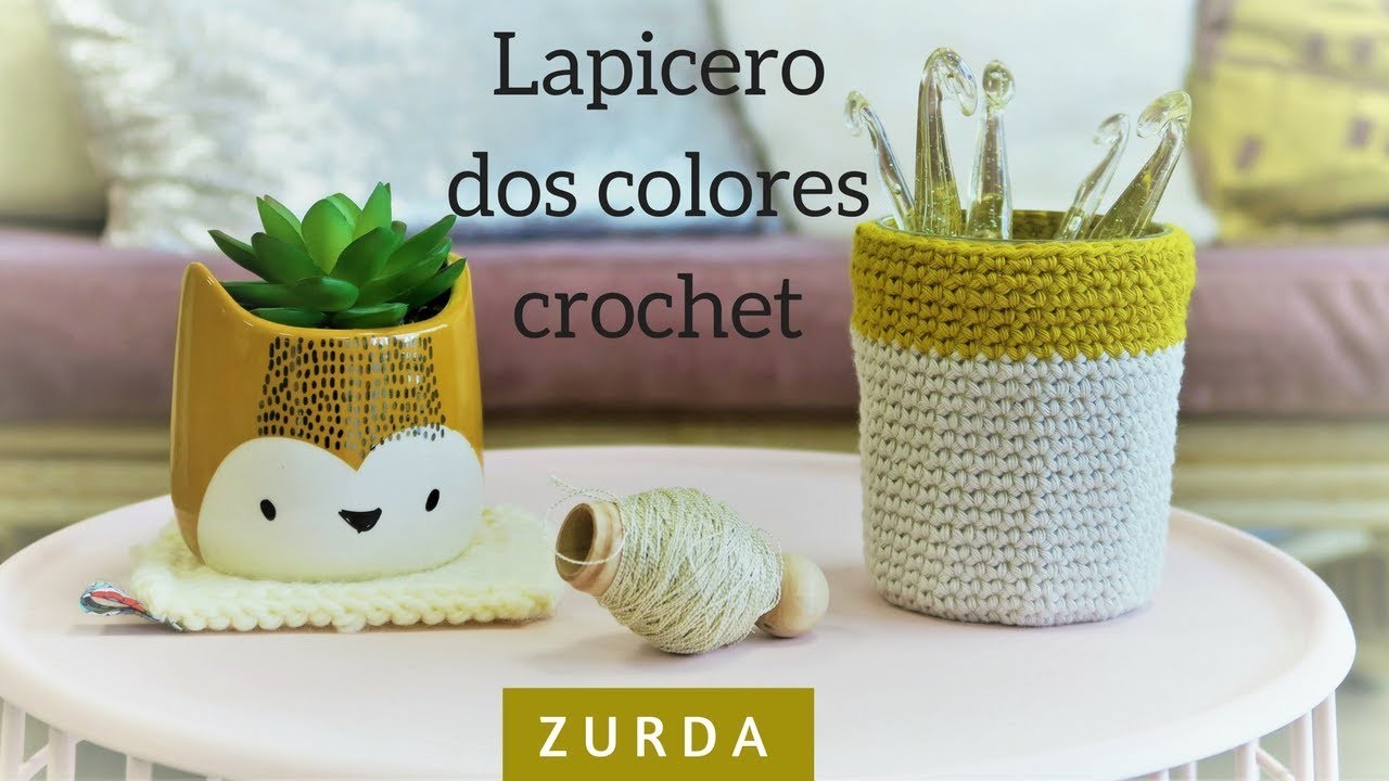 LAPICERO CROCHET DOS COLORES | ZURDA | CHIC DIY