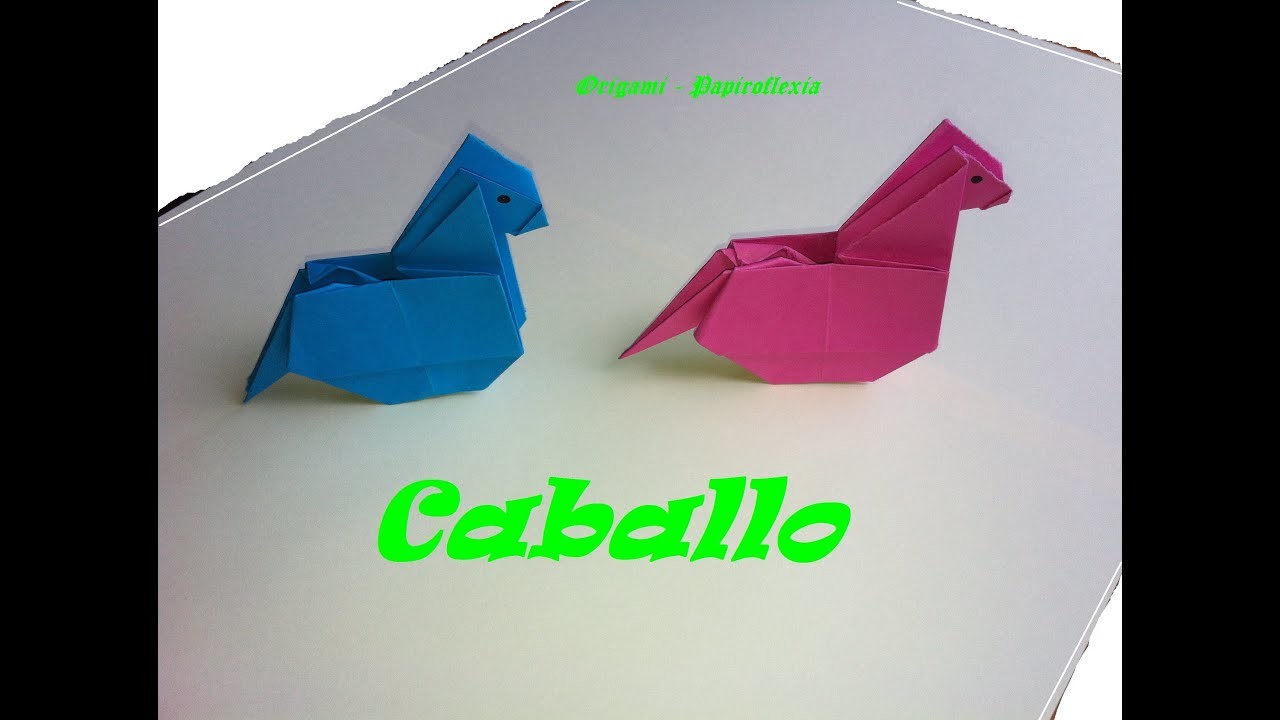 Origami - Papiroflexia. Caballo
