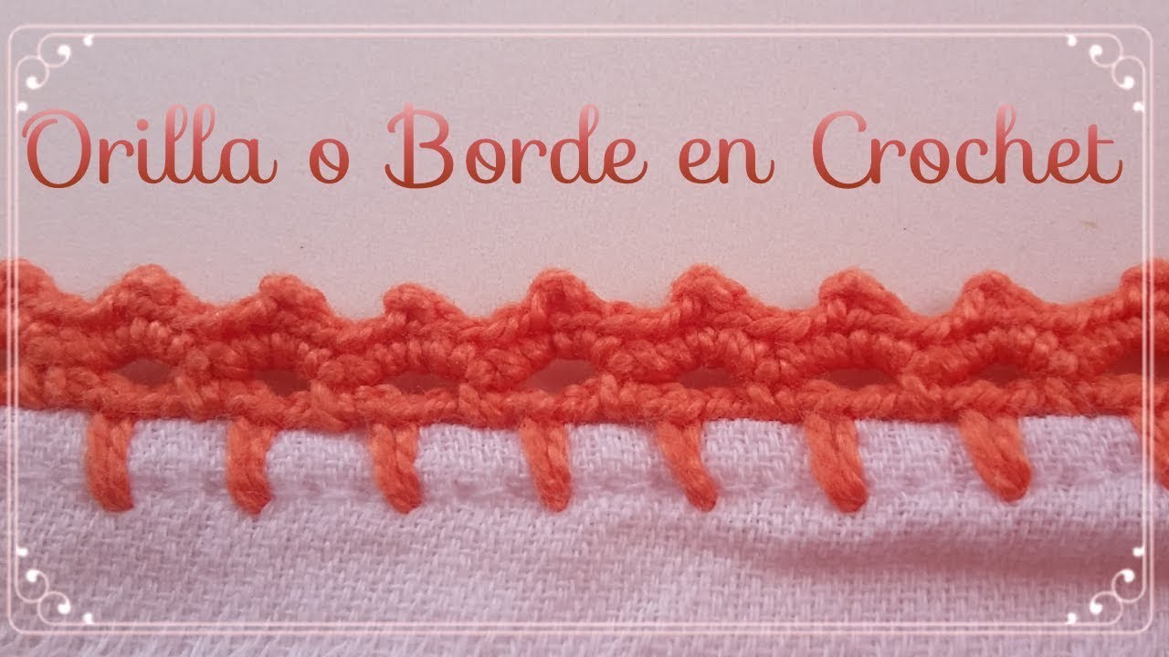 Orilla súper fácil para principiantes  Orilla en crochet #37