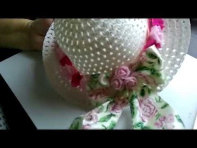 Parte 2 Como decorar sombrero de primavera.How to decorate a spring hat from The Dollar Tree store