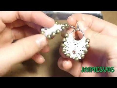 Pendientes ángel | macramé | DIY | Angel earings | JAIMESV05 |