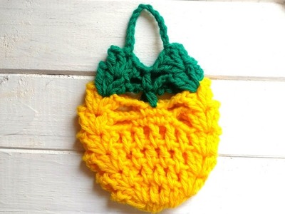 Pina. Ananá tejida a crochet #Adornocrochet #Piña crochet