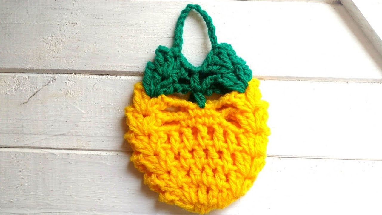 Pina. Ananá tejida a crochet #Adornocrochet #Piña crochet