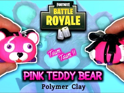 PINK TEDDY BEAR | FORTNITE | Polymer Clay Tutorial